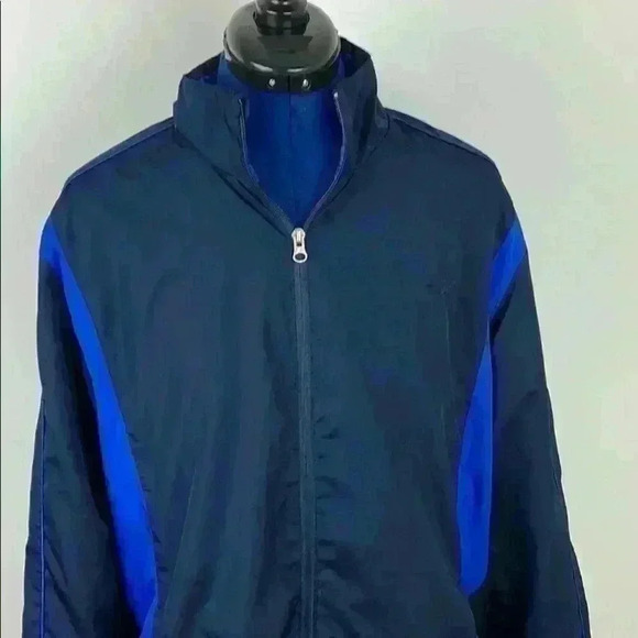 𝅺STARTER athletic wind breaker navy sz M - Picture 3 of 12